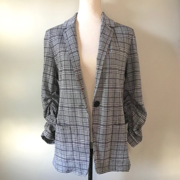 Max Studio•Plaid Boyfriend Fit Blazer•NWT - Picture 5 of 7